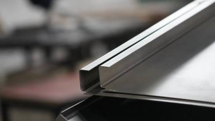 A press-brake formed channel.